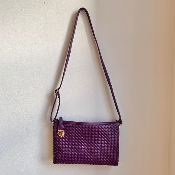 NWOT leather woven convertible bag/clutch - Picture 4 of 16